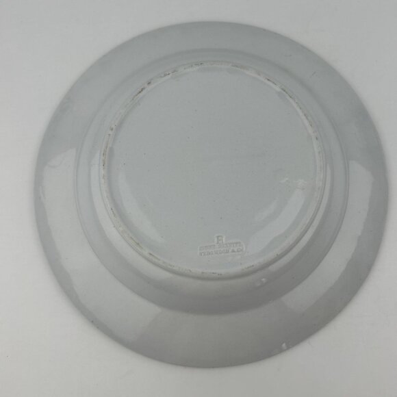 Antique H WEDGWOOD & Co. White Stone Granite Round Rare Bowl - Picture 8 of 15